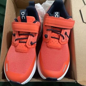 On Cloud Running Kids' Orange Sneakers